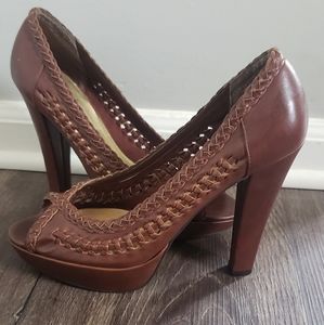 Guess open toe heels